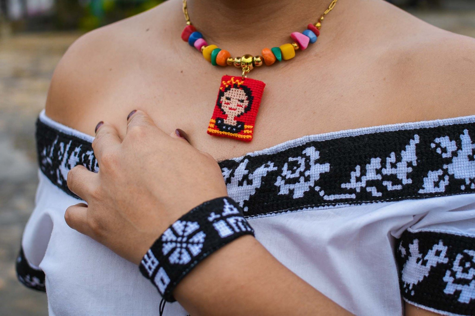 bordado zoque de copainala elaborado artesanalmente